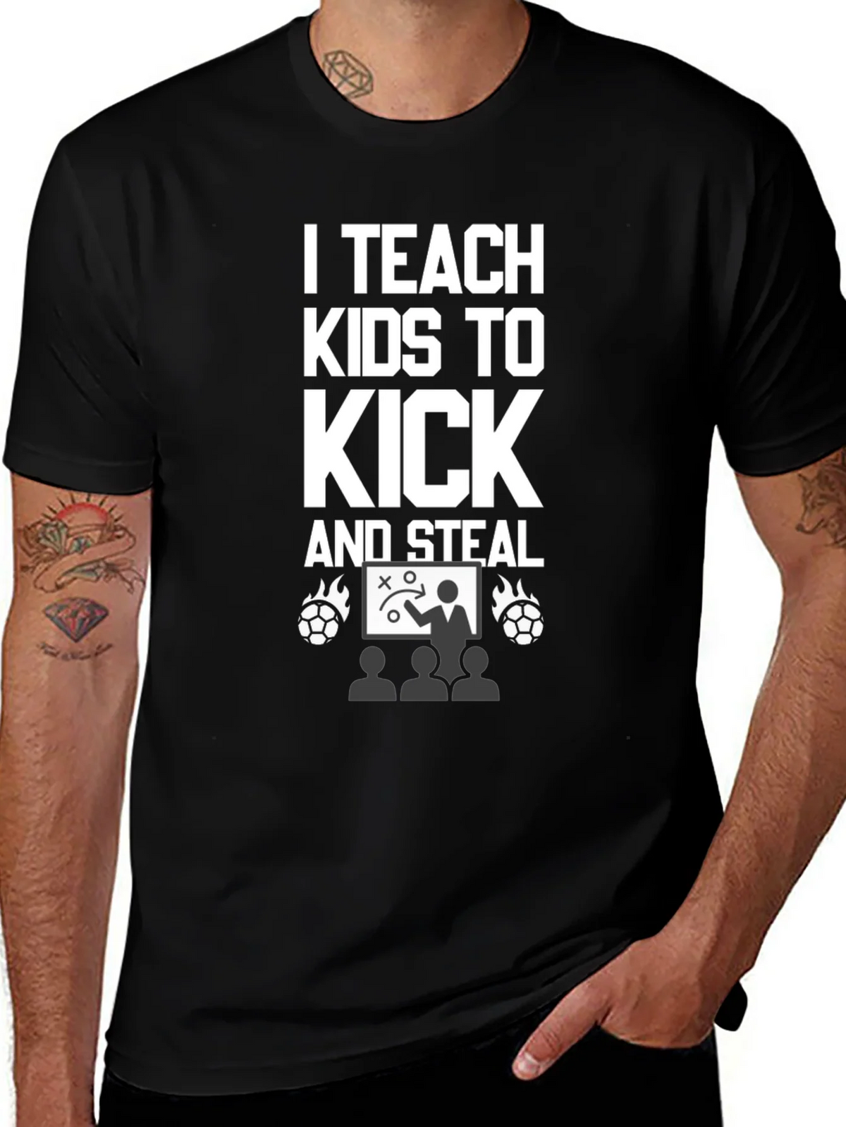 I Teach Kids to Kick and Steal T-Shirt product image 1