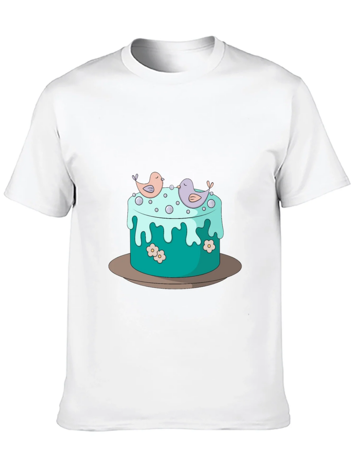 Cake and Birds Graphic T-Shirt - Unisex Style product image 9
