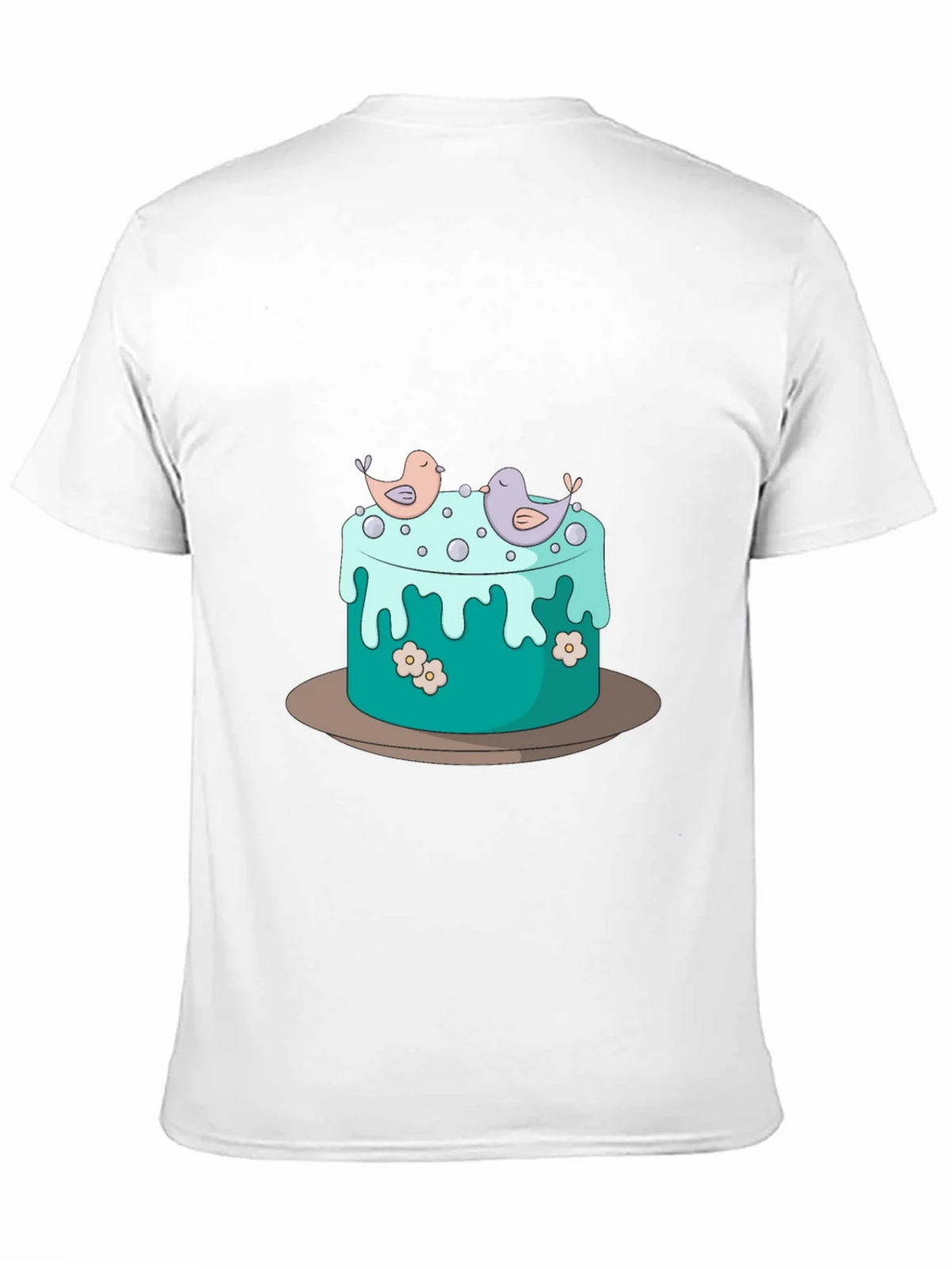 Cake and Birds Graphic T-Shirt - Unisex Style product image 10