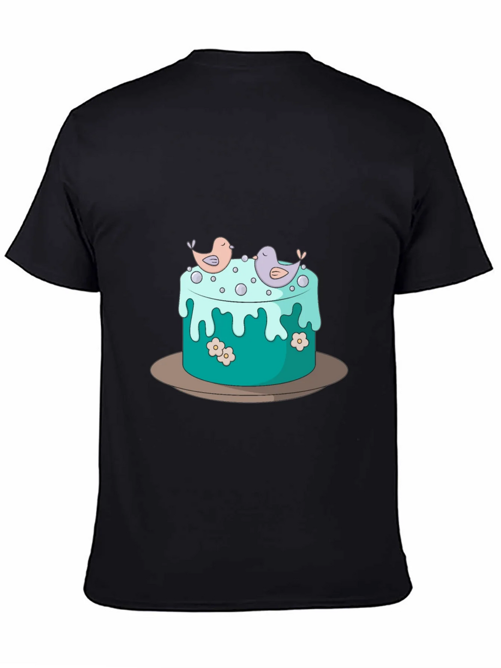 Cake and Birds Graphic T-Shirt - Unisex Style product image 4