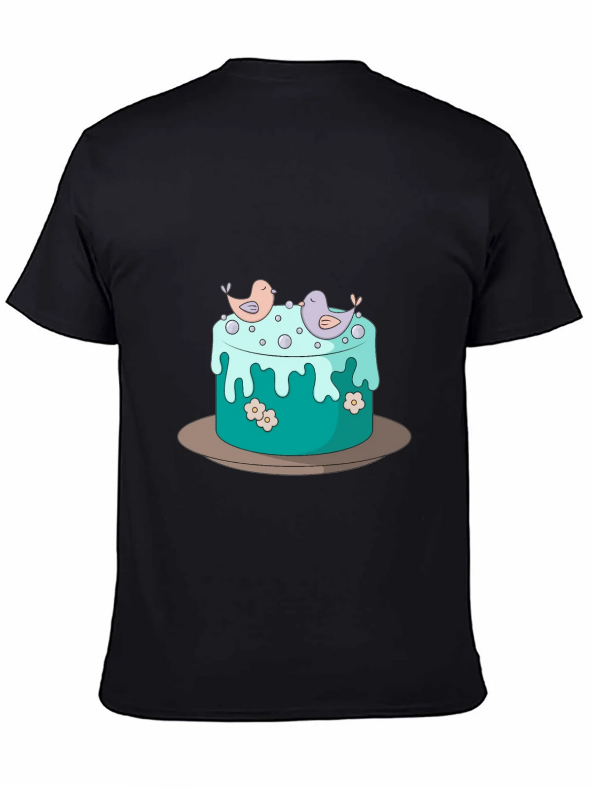 Cake and Birds Graphic T-Shirt - Unisex Style product image 4