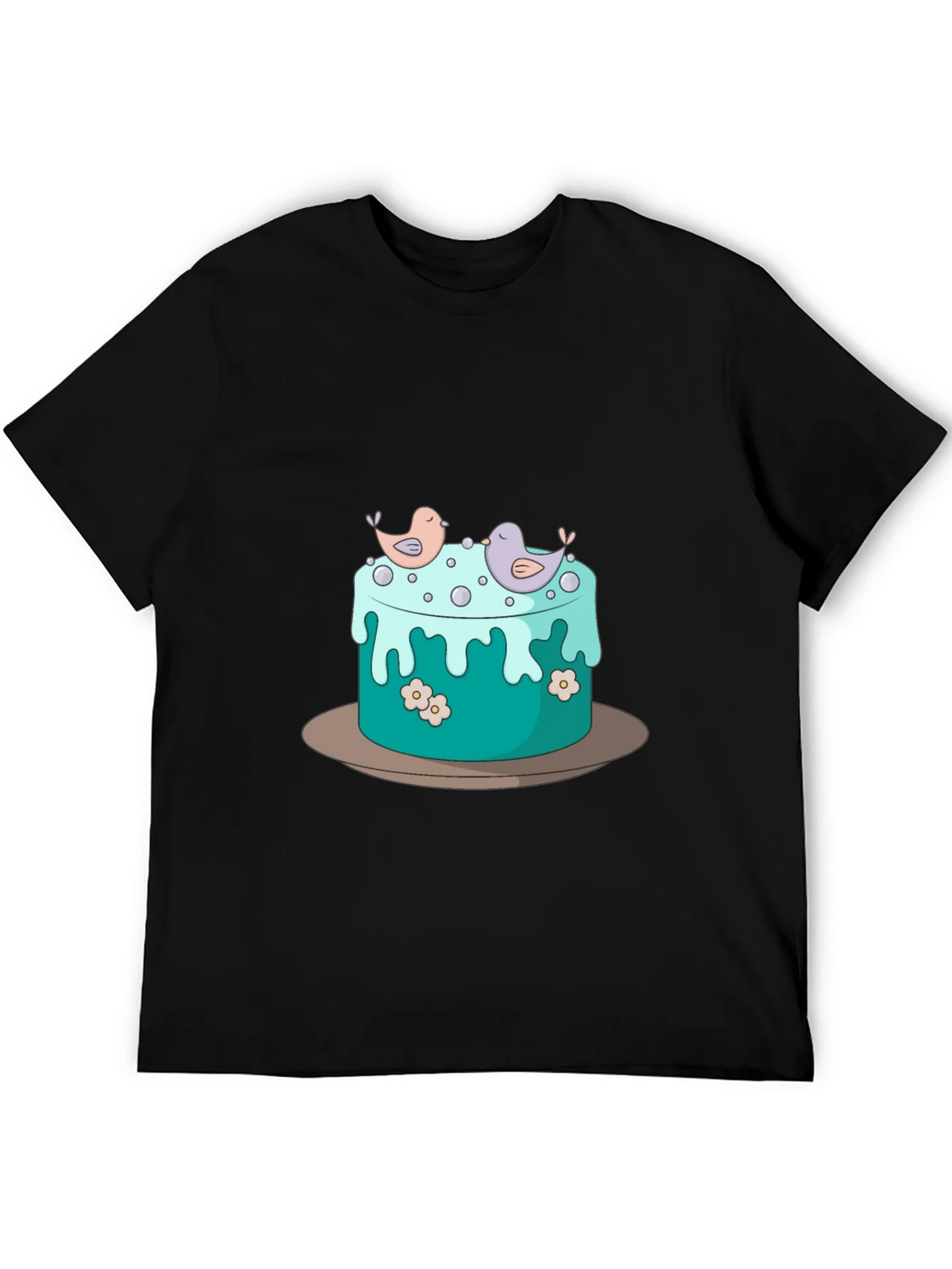 Cake and Birds Graphic T-Shirt - Unisex Style product image 5