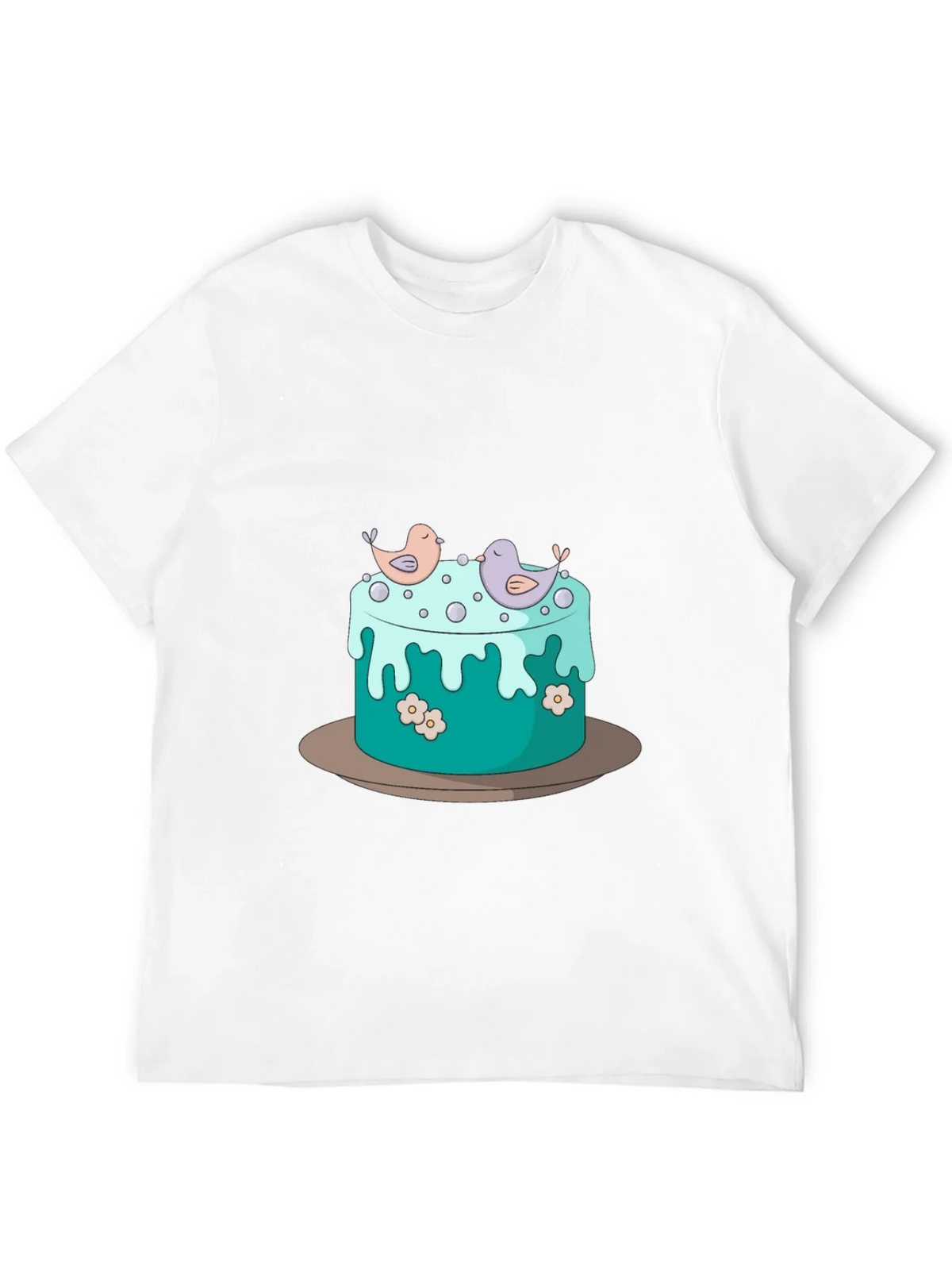 Cake and Birds Graphic T-Shirt - Unisex Style product image 11