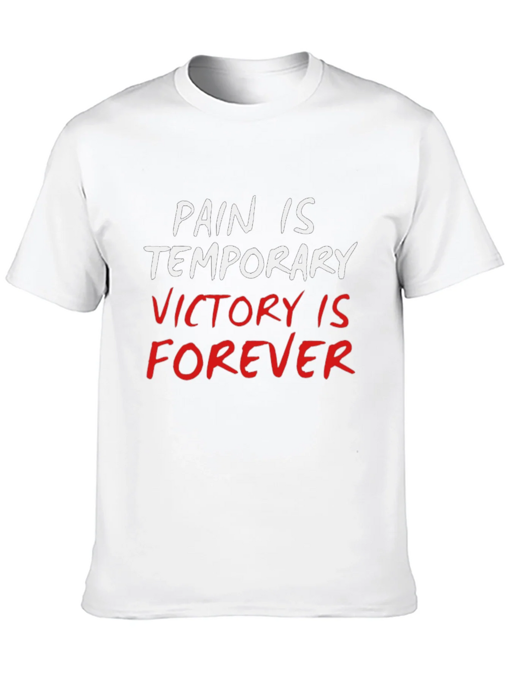 Pain is Temporary Victory is Forever Black T-Shirt product image 9