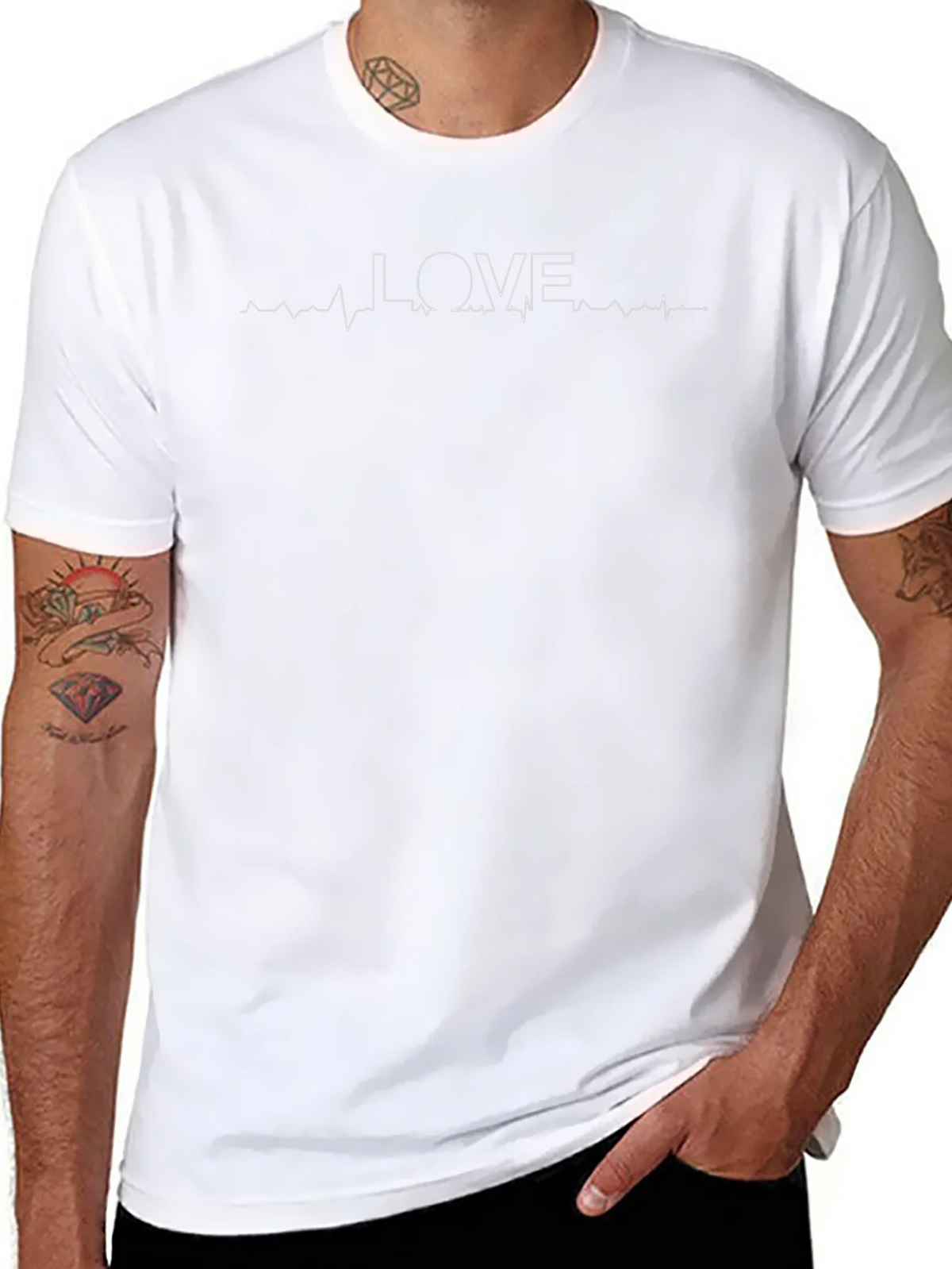 Love Heartbeat Graphic Tee - Stylish Comfort product image 7