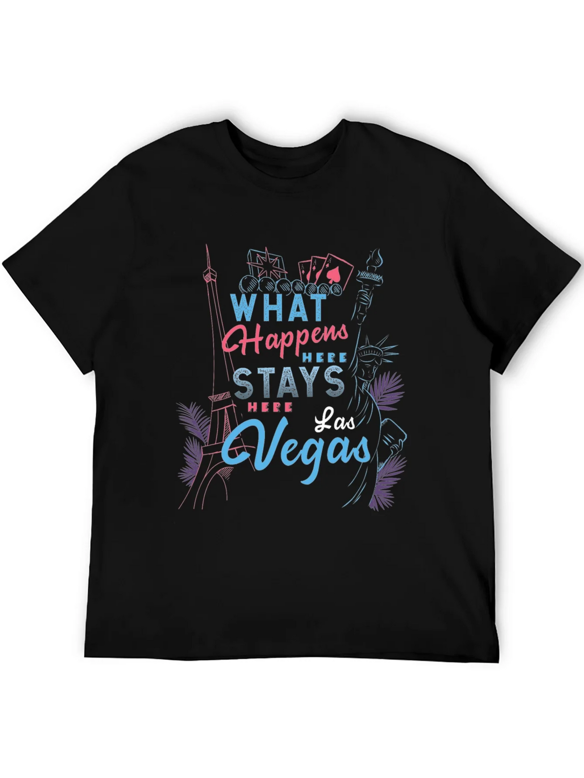 Las Vegas Graphic T-Shirt - What Happens Here Stays product image 5