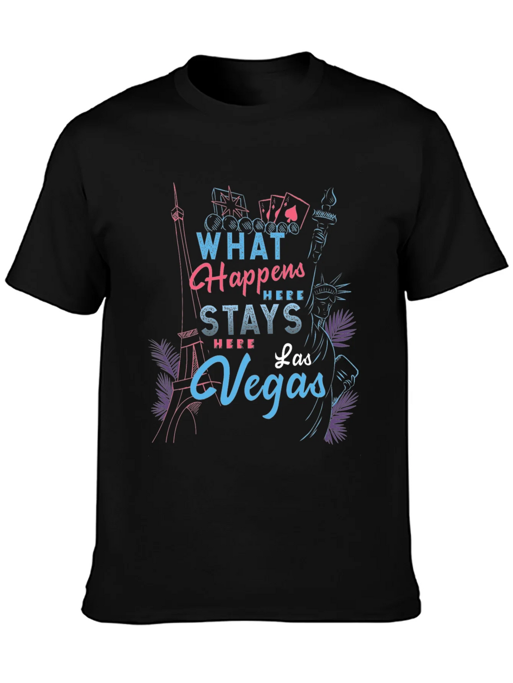 Las Vegas Graphic T-Shirt - What Happens Here Stays product image 3