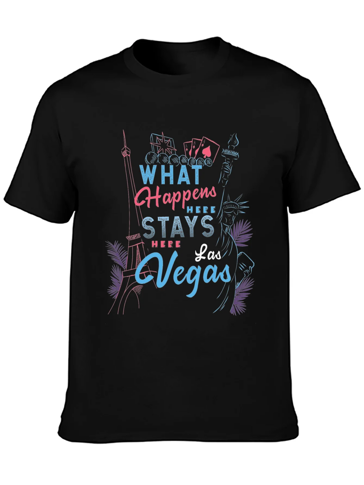 Las Vegas Graphic T-Shirt - What Happens Here Stays product image 3