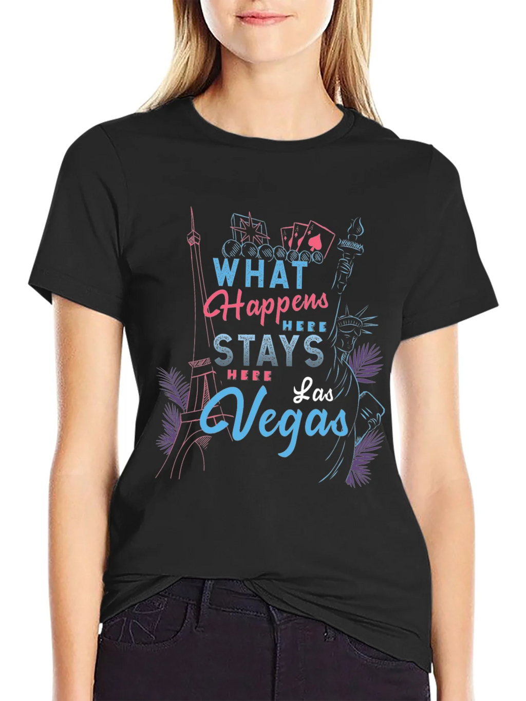 Las Vegas Graphic T-Shirt - What Happens Here Stays product image 2