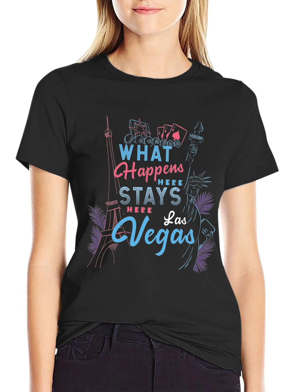 Las Vegas Graphic T-Shirt - What Happens Here Stays product image 2
