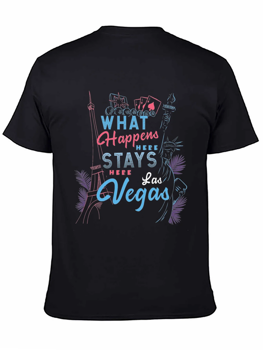 Las Vegas Graphic T-Shirt - What Happens Here Stays product image 4