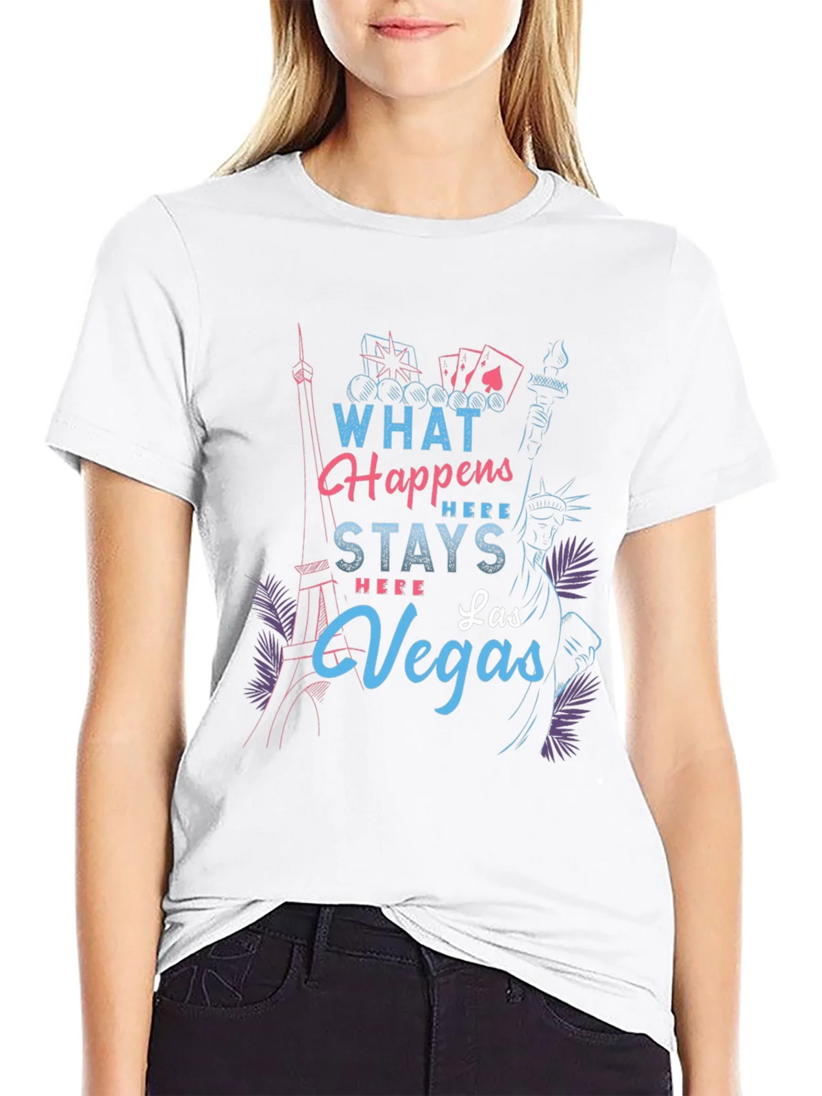 Las Vegas Graphic T-Shirt - What Happens Here Stays product image 8