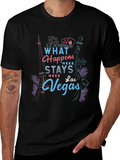 Las Vegas Graphic T-Shirt - What Happens Here Stays product image 1