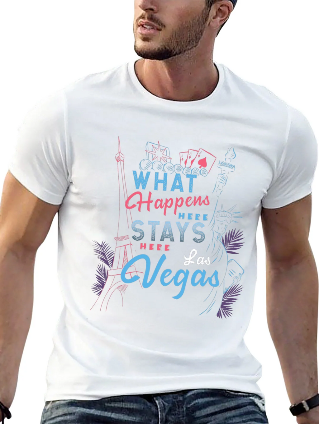 Las Vegas Graphic T-Shirt - What Happens Here Stays product image 12