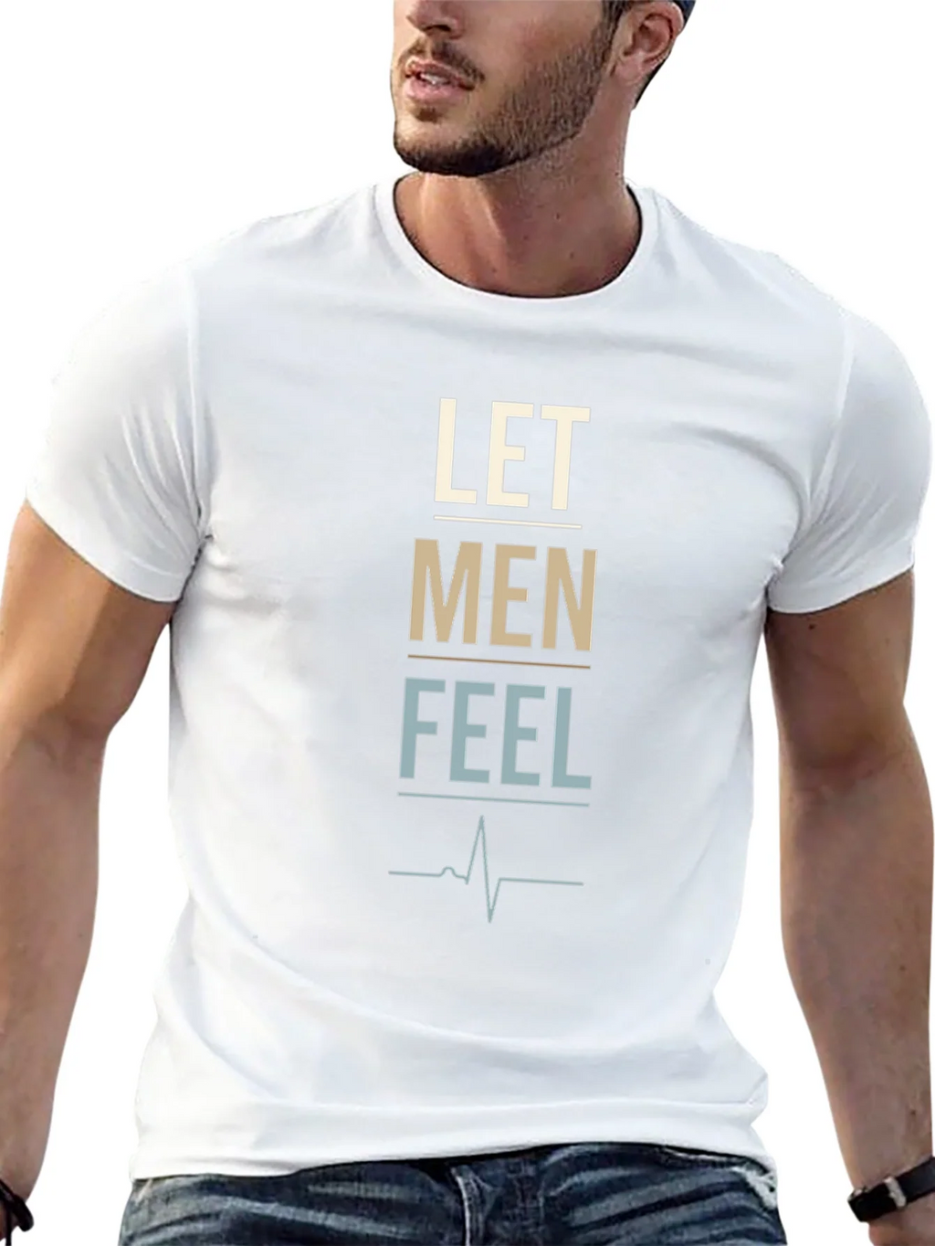 Let Men Feel Graphic Tee - Trendy Black T-Shirt product image 12