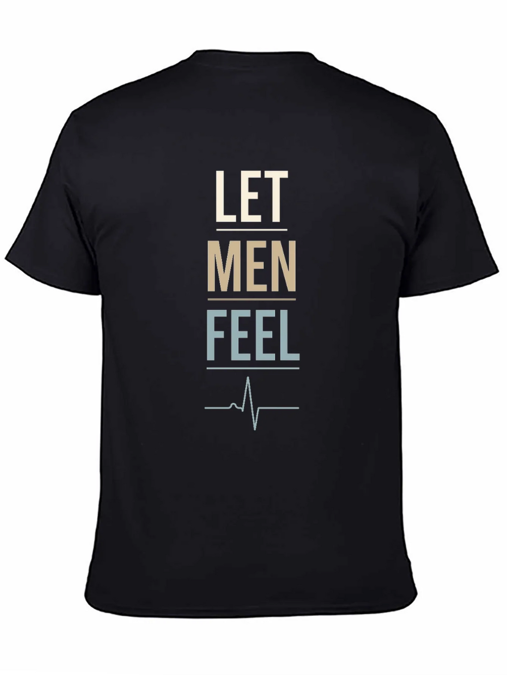 Let Men Feel Graphic Tee - Trendy Black T-Shirt product image 4