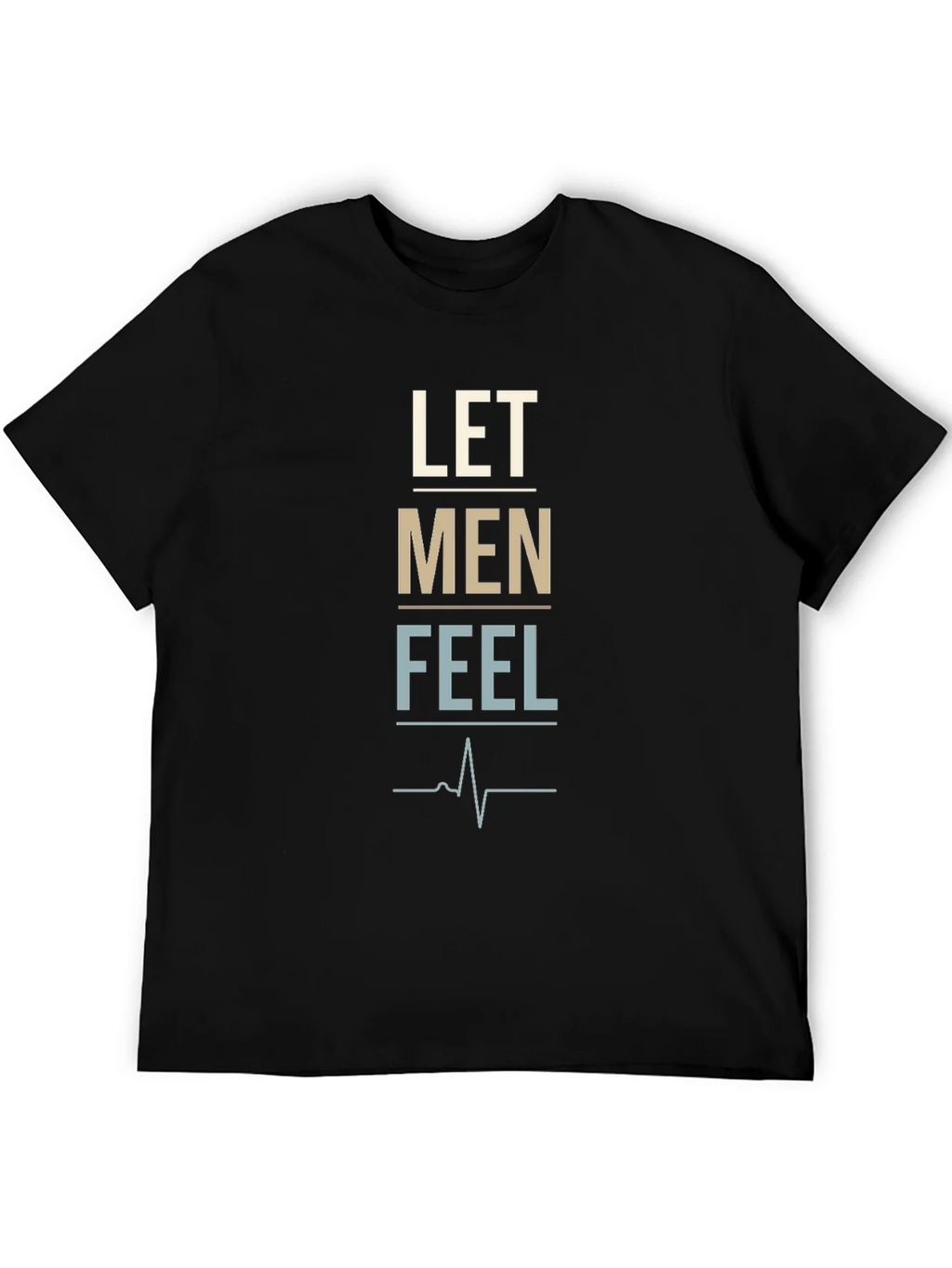Let Men Feel Graphic Tee - Trendy Black T-Shirt product image 5