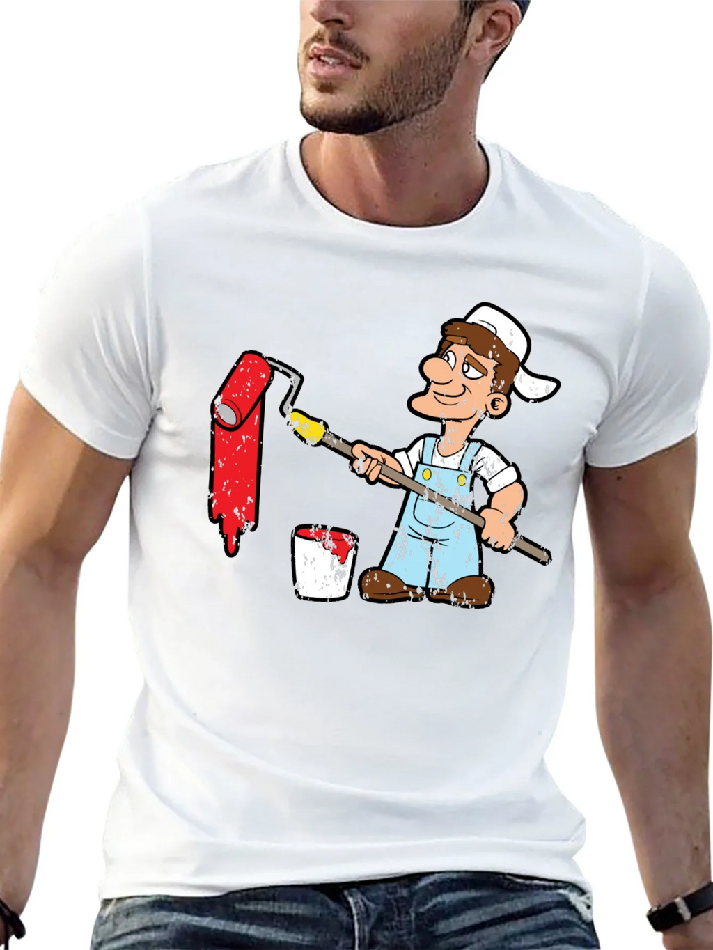 Painter Cartoon Graphic T-Shirt product image 9