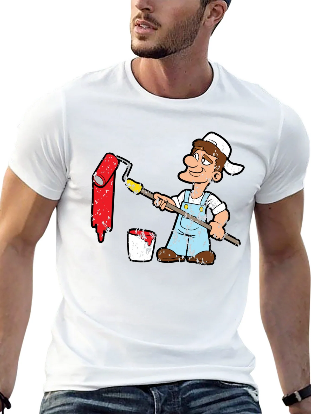 Painter Cartoon Graphic T-Shirt product image 9