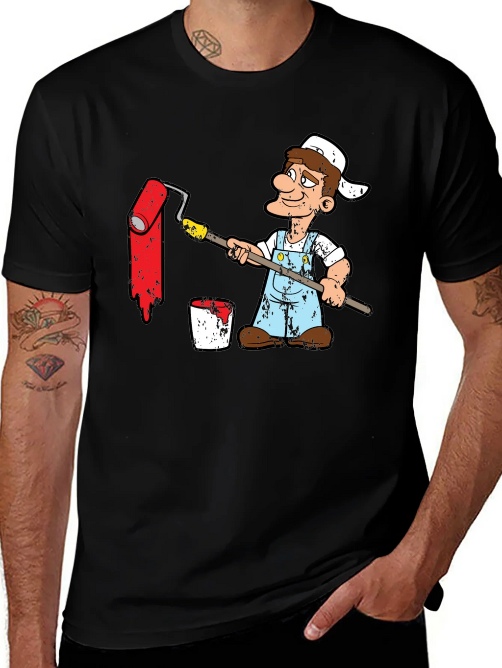 Painter Cartoon Graphic T-Shirt product image 1