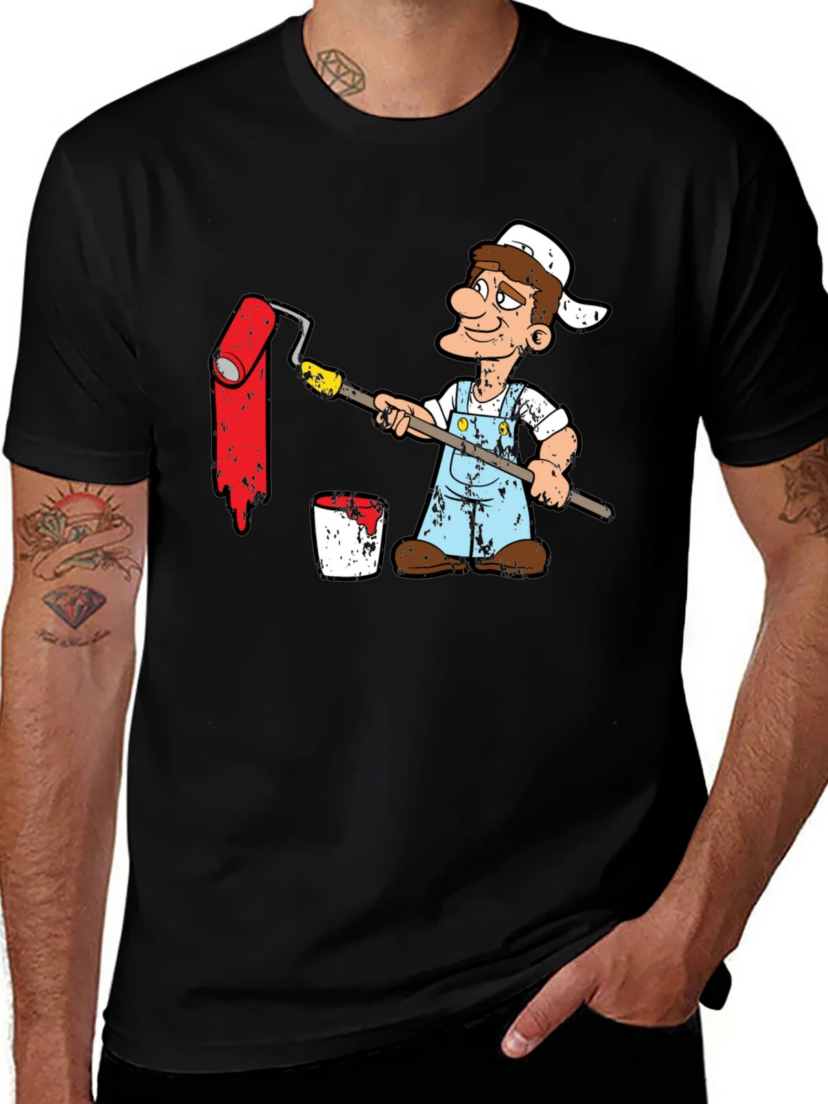 Painter Cartoon Graphic T-Shirt product image 1