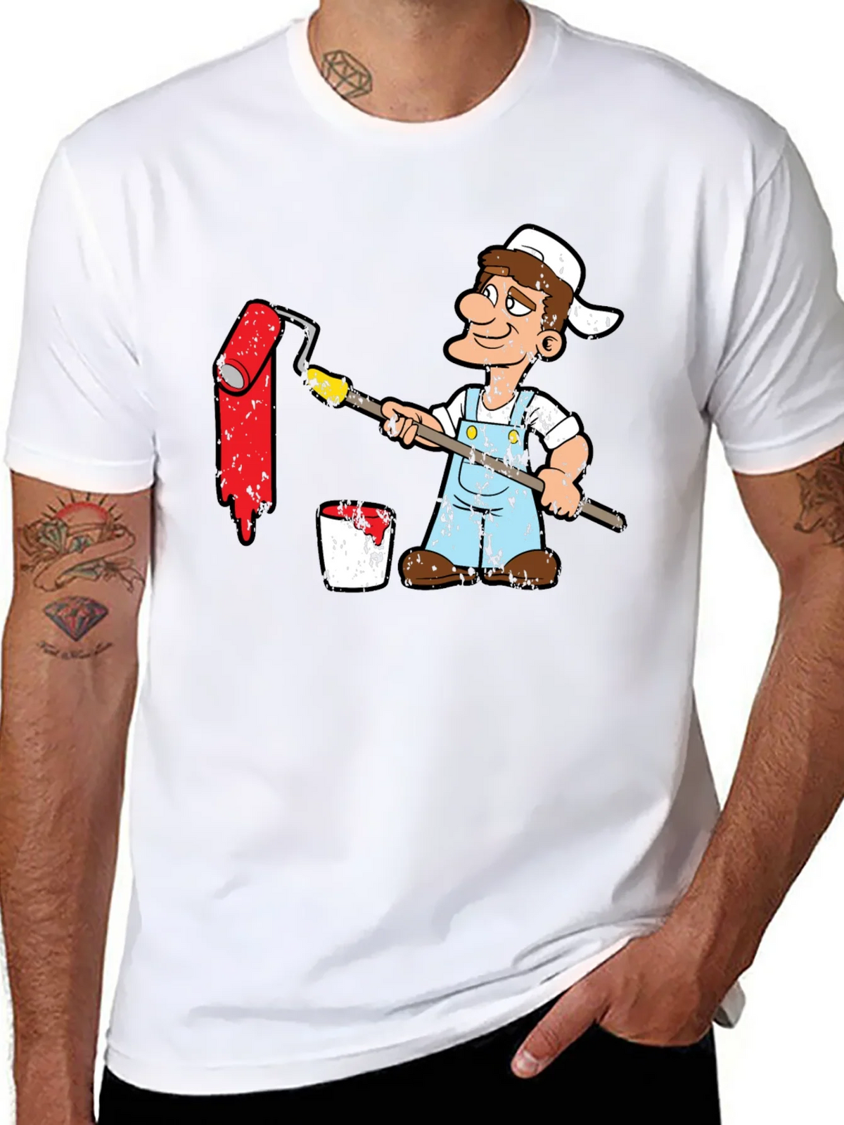 Painter Cartoon Graphic T-Shirt product image 7