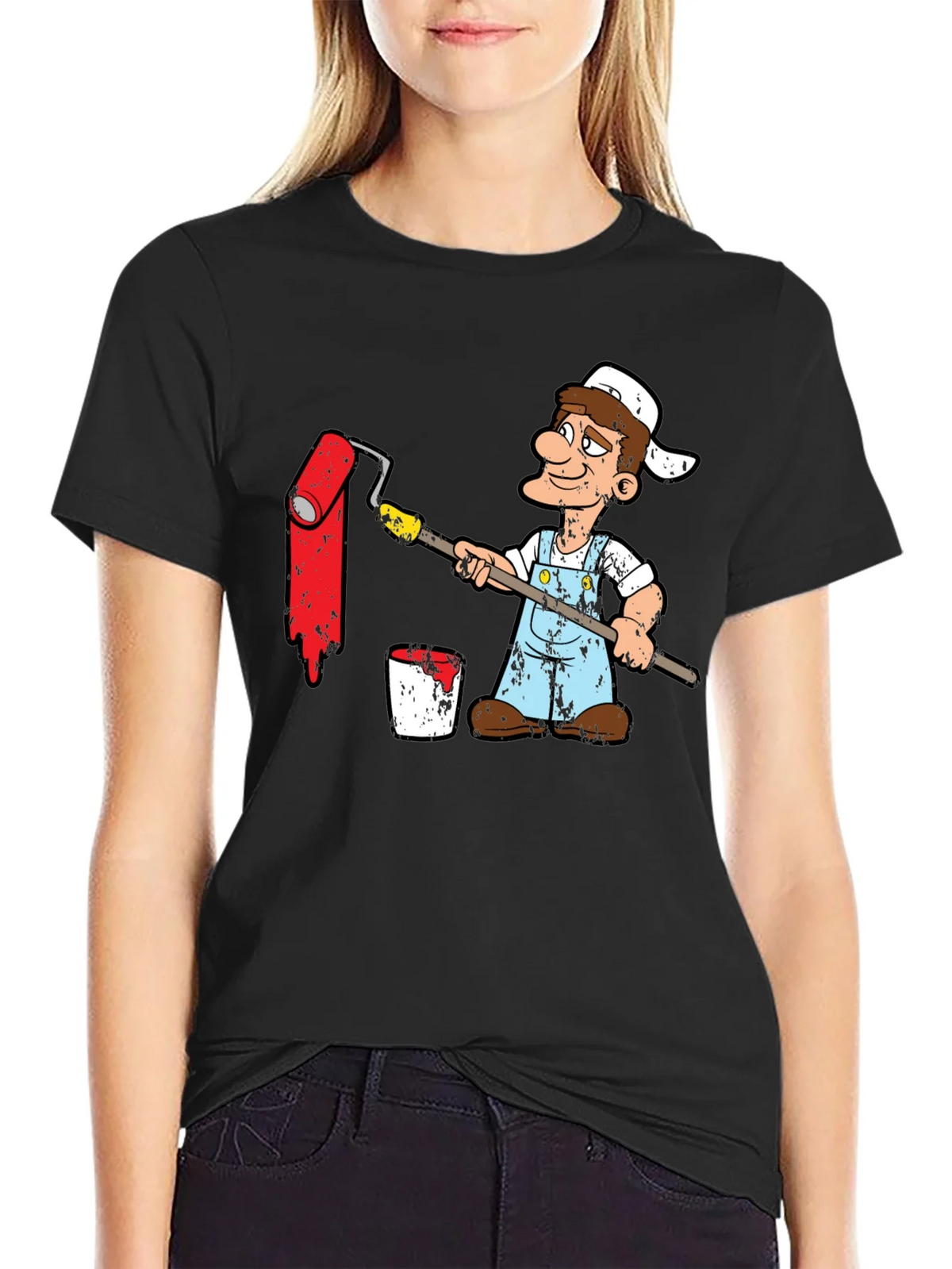 Painter Cartoon Graphic T-Shirt product image 2