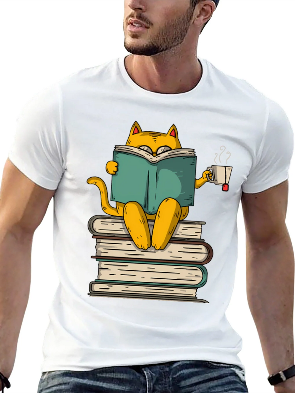 Bookish Cat T-Shirt - Literary Kitten Tee product image 12