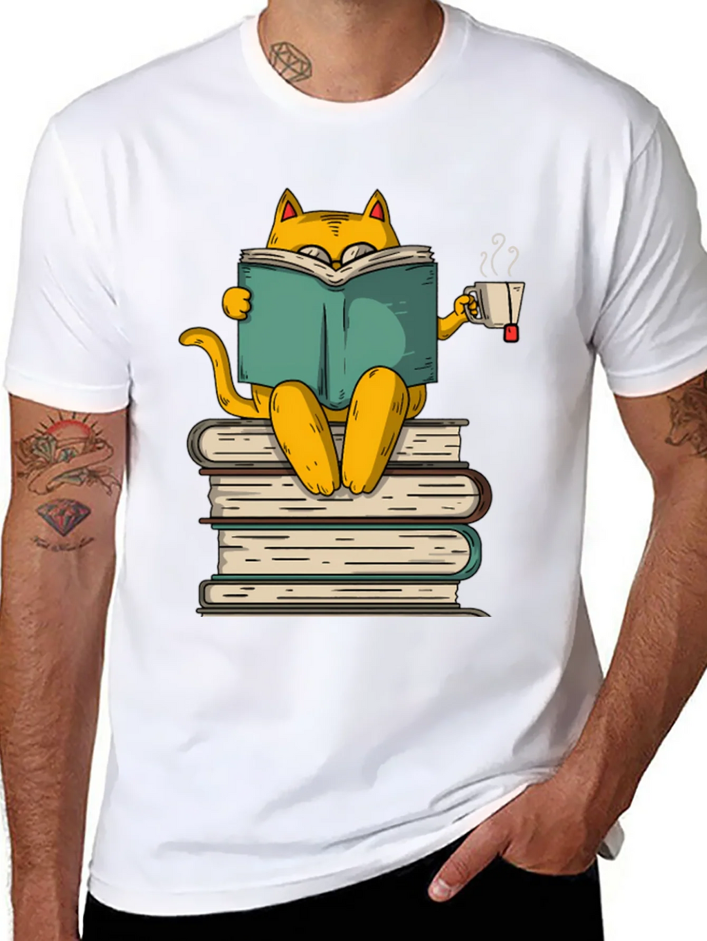 Bookish Cat T-Shirt - Literary Kitten Tee product image 7