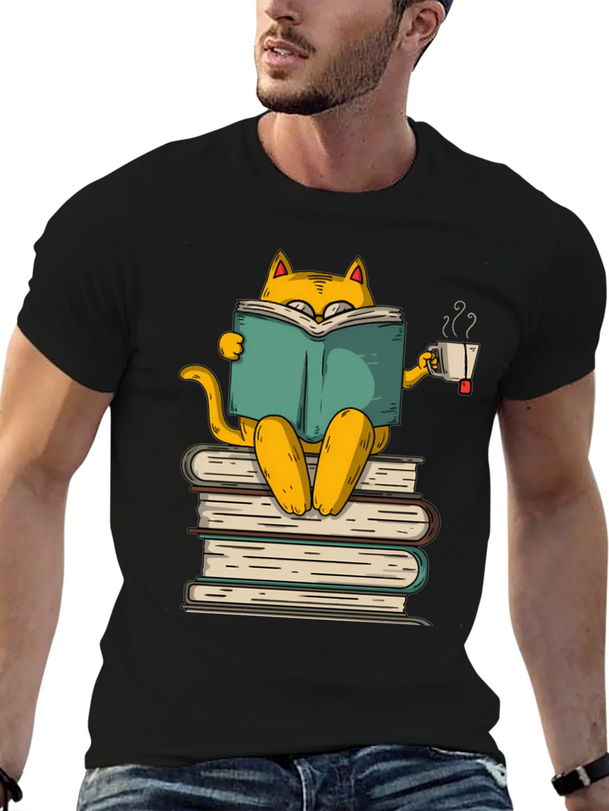 Bookish Cat T-Shirt - Literary Kitten Tee product image 6