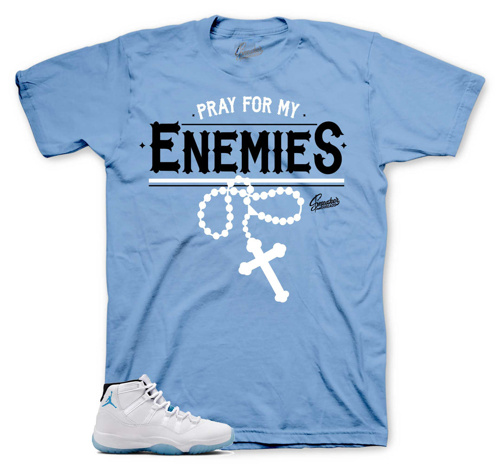 Retro 11 Legend Blue Pray for My Enemies Shirt