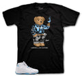 Retro 11 Legend Blue Cheers Bear Shirt