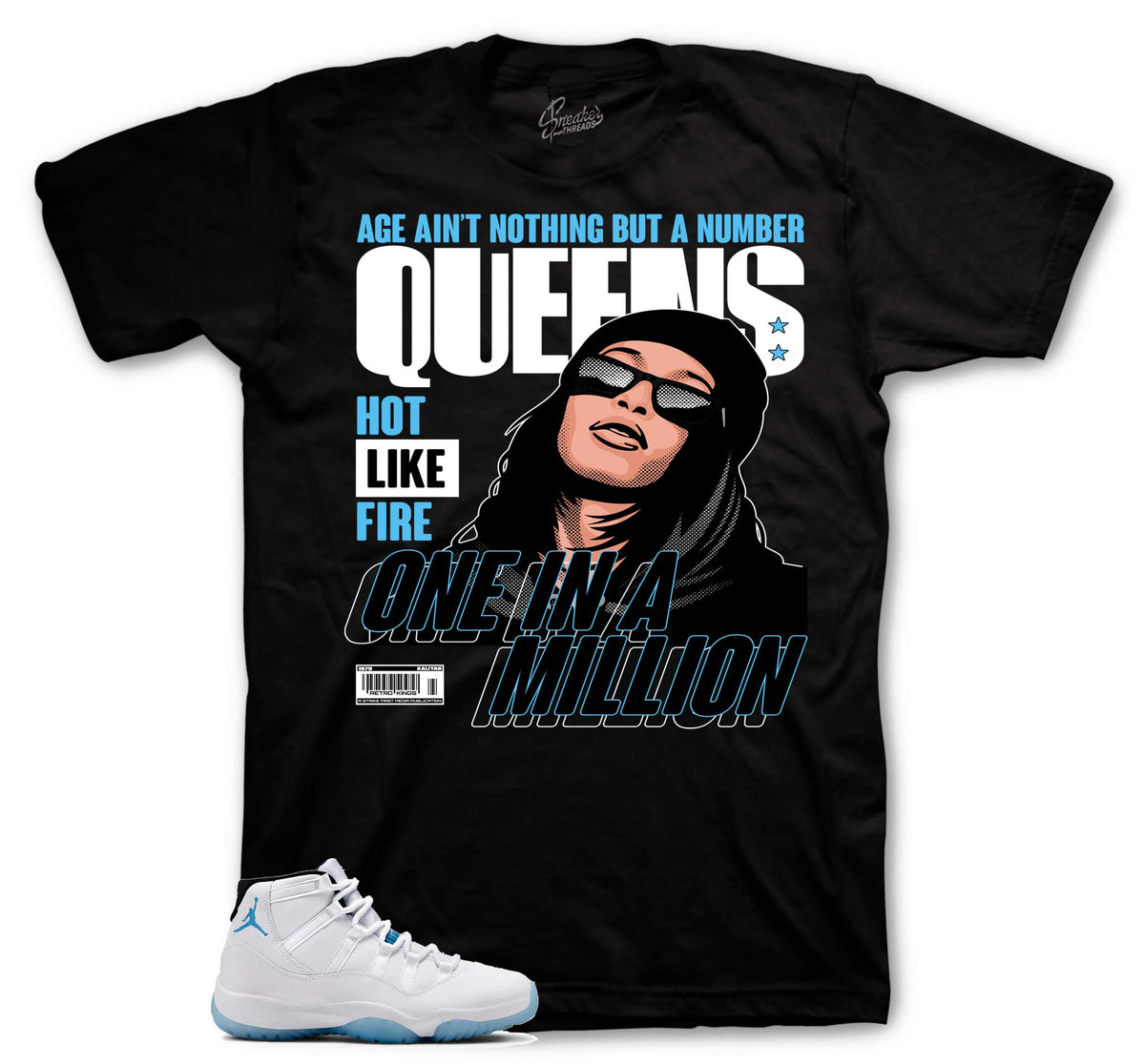 Retro 11 Legend Blue Queens Shirt