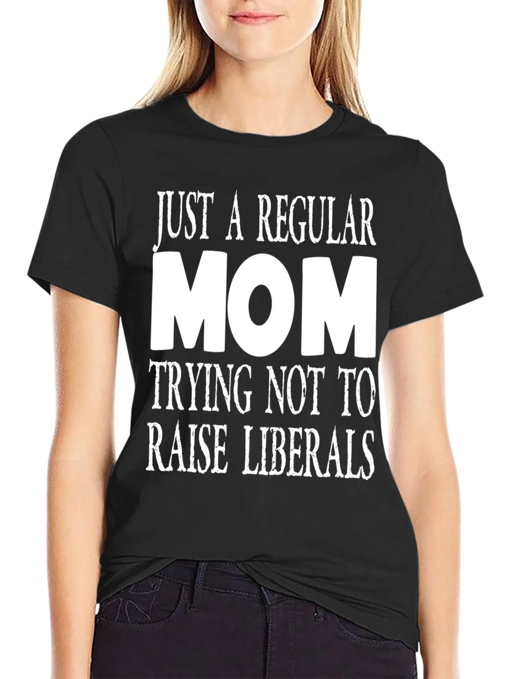 Regular Mom Anti-Liberal Graphic Tee product image 2