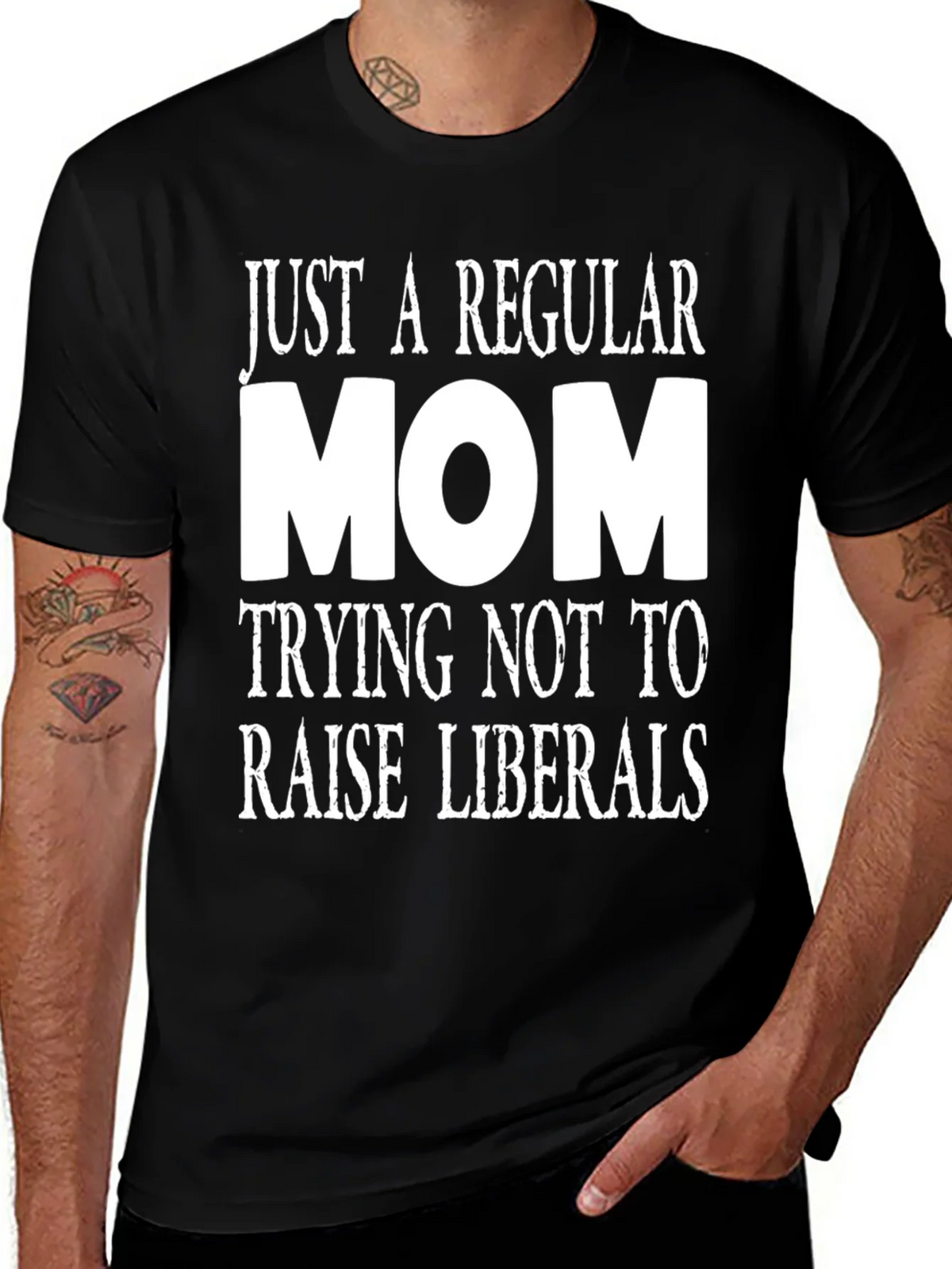 Regular Mom Anti-Liberal Graphic Tee product image 1