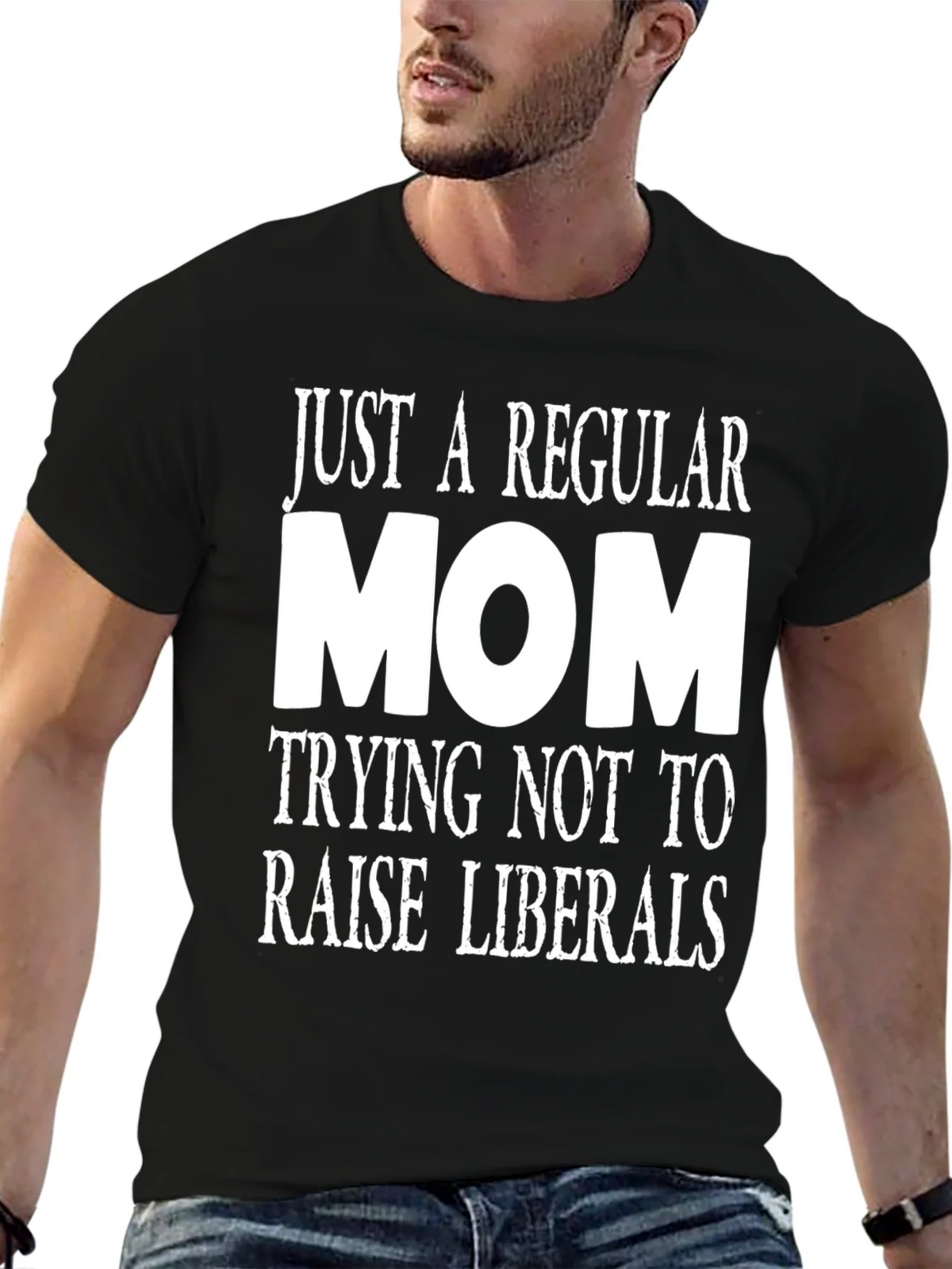 Regular Mom Anti-Liberal Graphic Tee product image 6