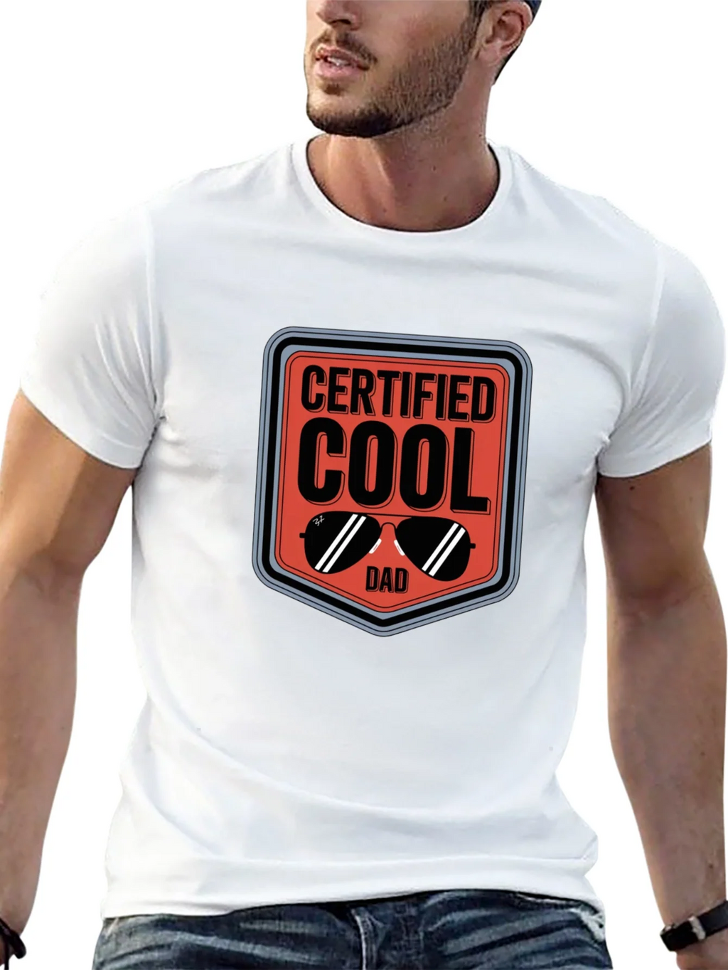 Cool Dad Certified Graphic Tee - Black product image 3