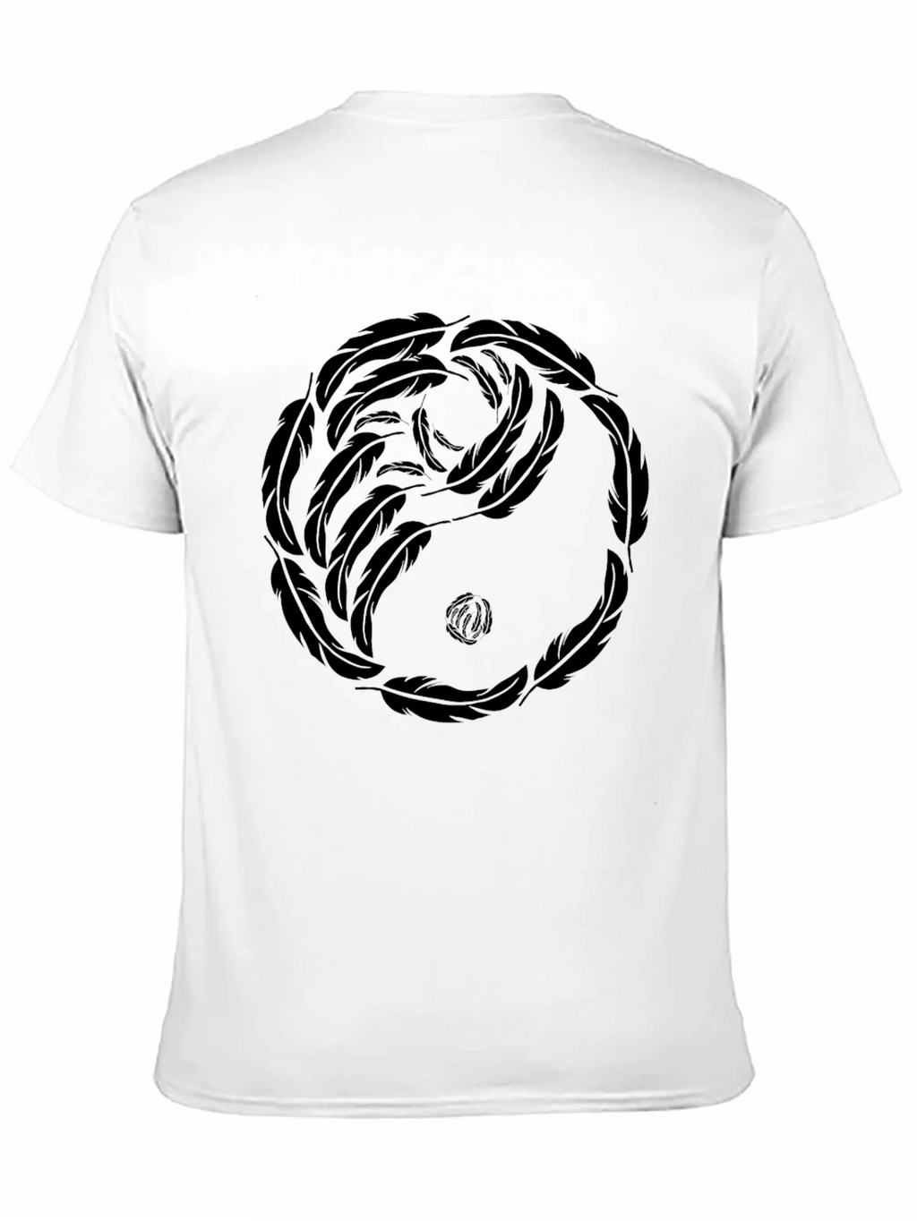 Yin Yang Feather Graphic Tee - Casual Comfort product image 10