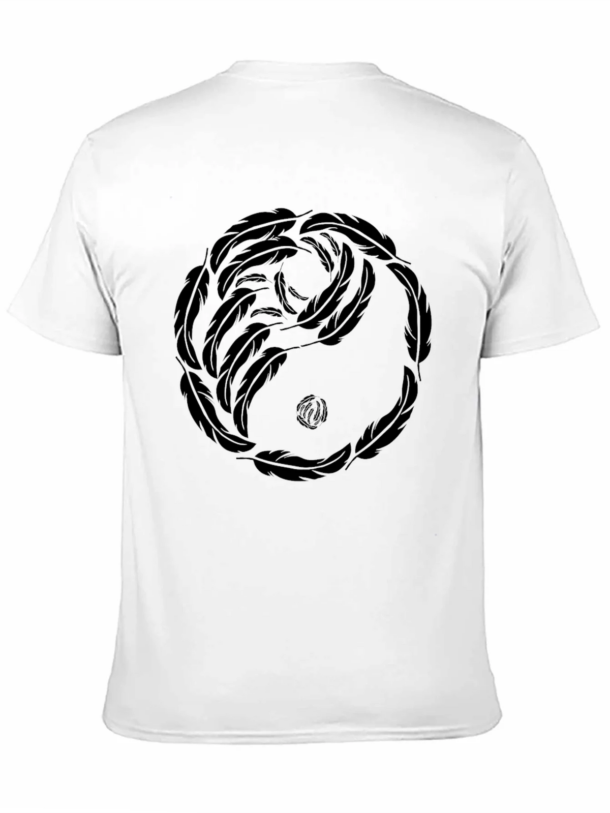 Yin Yang Feather Graphic Tee - Casual Comfort product image 10