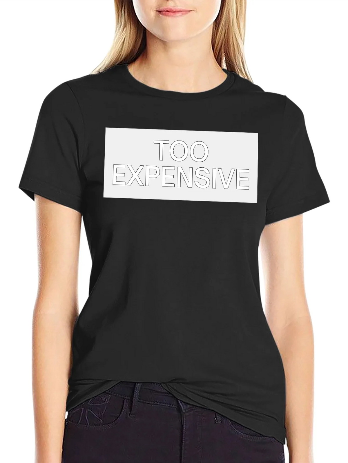 Too Expensive Graphic Tee - Mens Black Cotton T-Shirt product image 2
