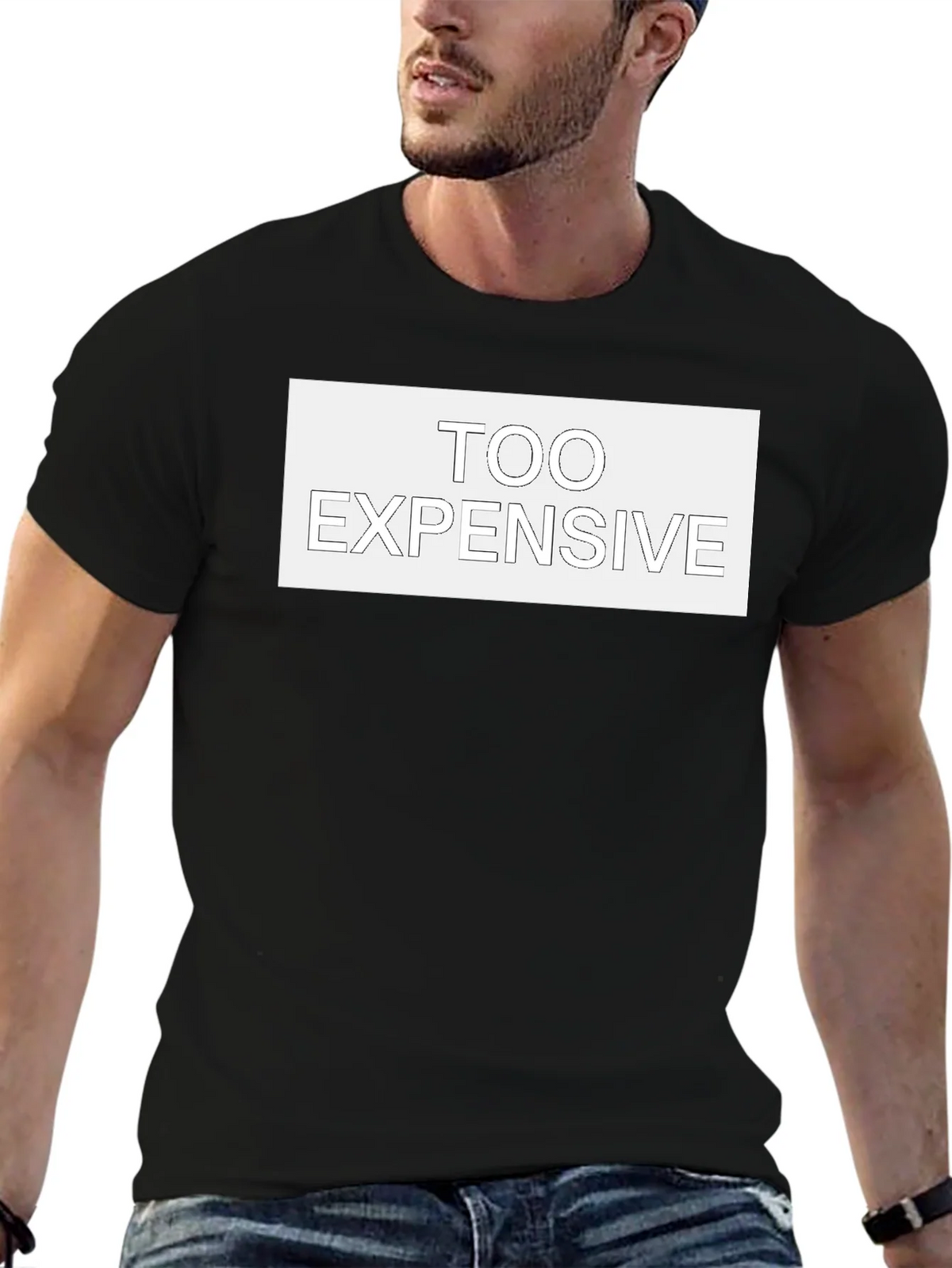 Too Expensive Graphic Tee - Mens Black Cotton T-Shirt product image 6