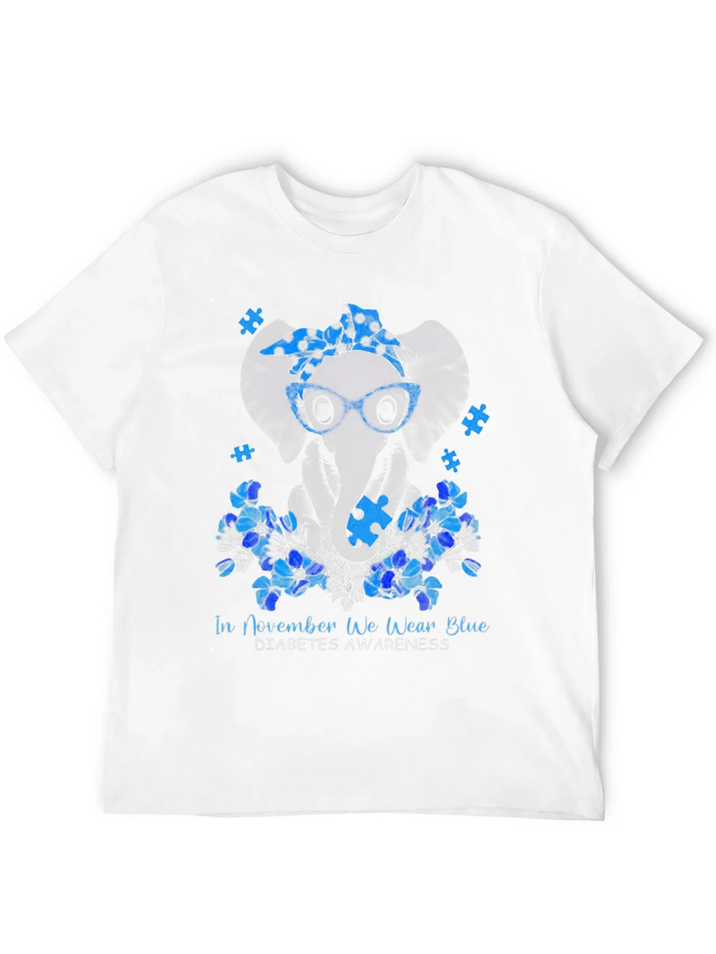 Diabetes Awareness Elephant T-Shirt product image 4
