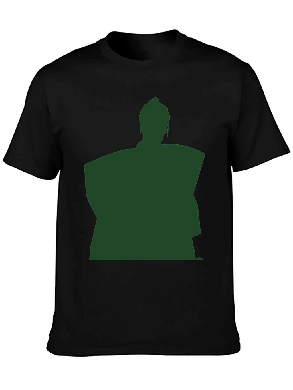 Sumo Wrestler Silhouette Graphic T-Shirt - Black product image 3