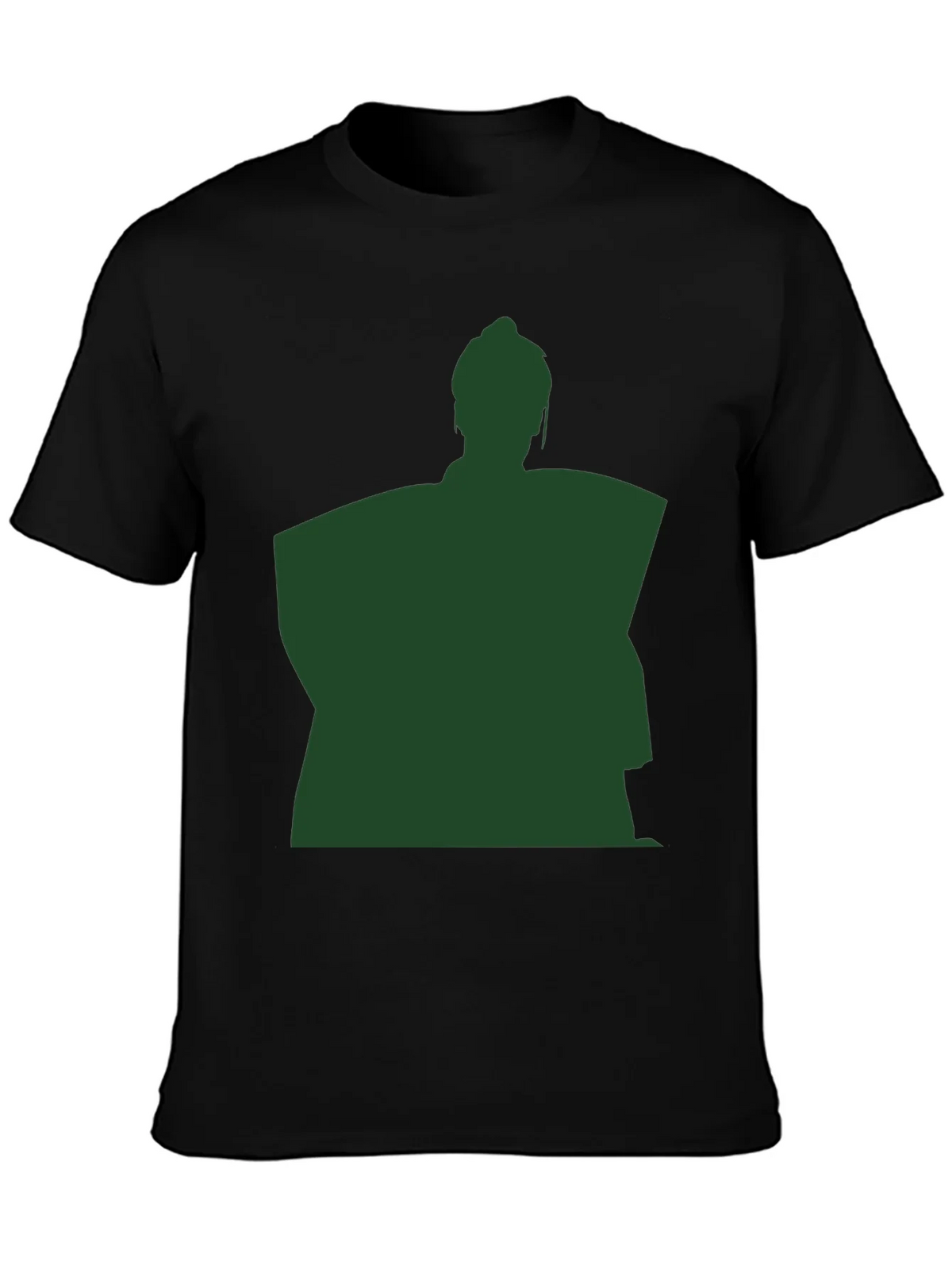 Sumo Wrestler Silhouette Graphic T-Shirt - Black product image 3