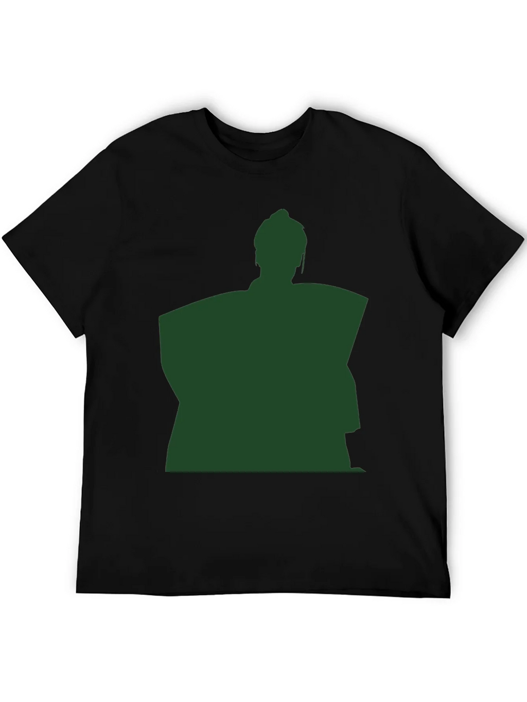 Sumo Wrestler Silhouette Graphic T-Shirt - Black product image 5
