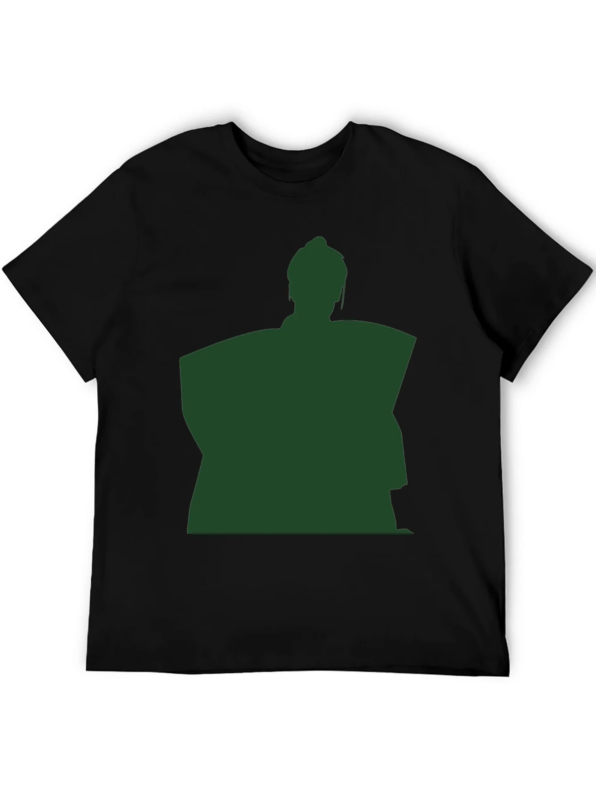 Sumo Wrestler Silhouette Graphic T-Shirt - Black product image 5
