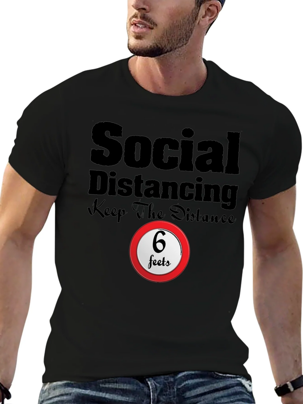Social Distancing Graphic Tee product image 4