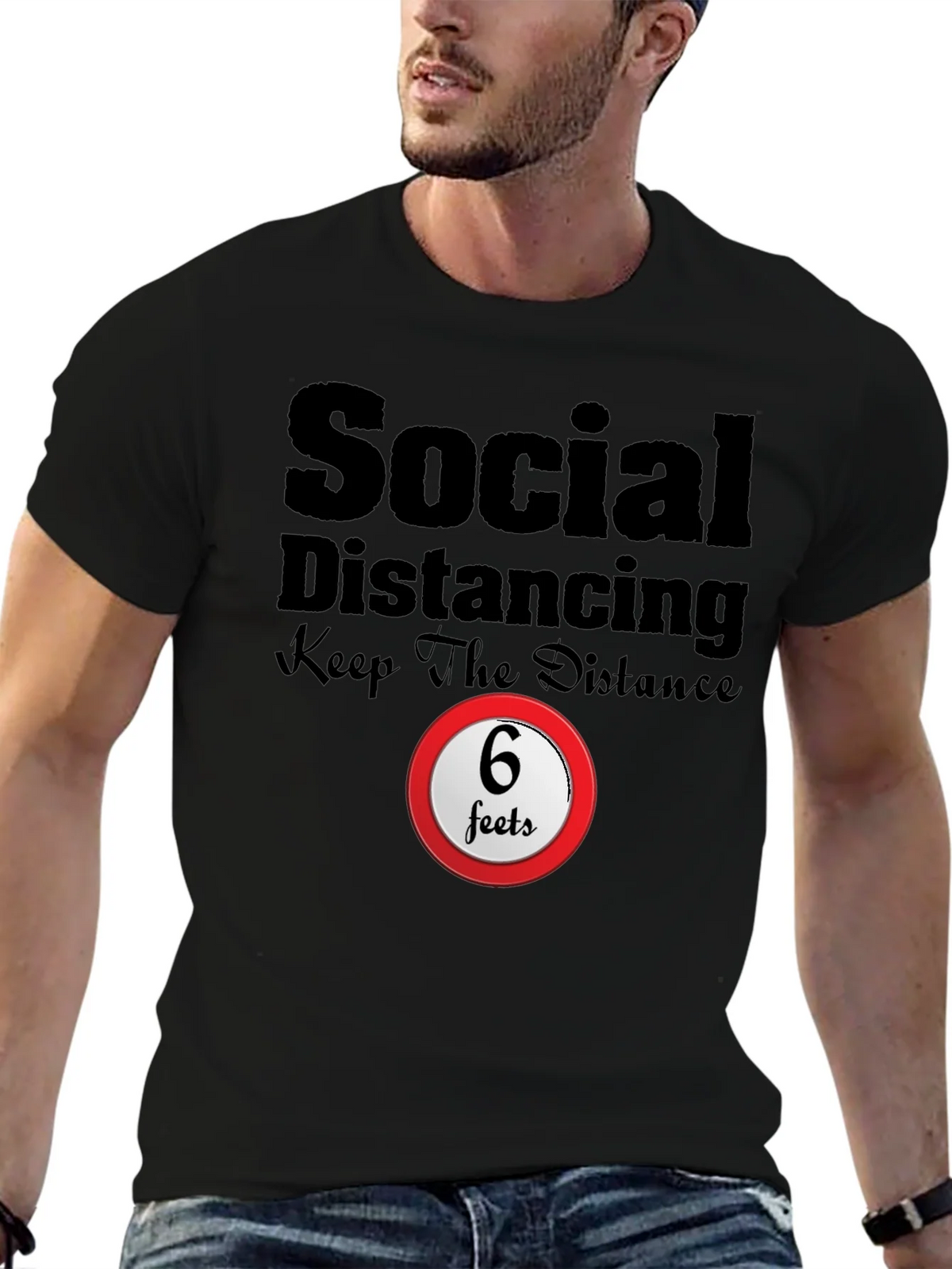 Social Distancing Graphic Tee product image 4