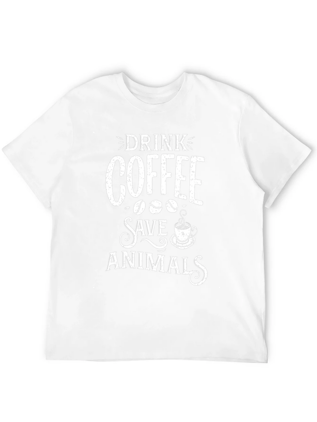 Drink Coffee Save Animals T-Shirt Novelty Top product image 11