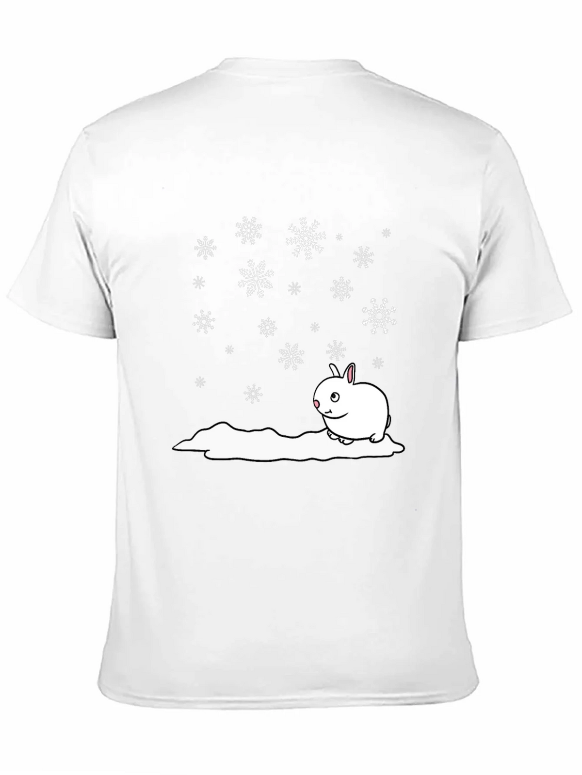 Winter Rabbit T-Shirt - Black Cotton Blend product image 10